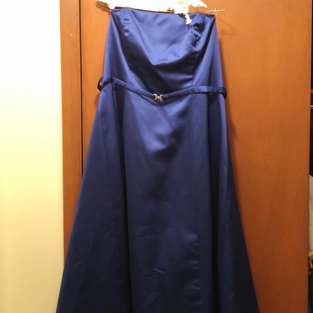Royal Blue Tea Length Cocktail Dress